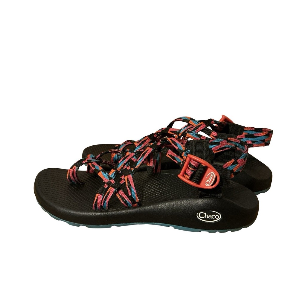 Chaco‎ ZX2 Classic Women's Sandals Band Magenta Rose J107210 Sz 9 EUC READ - Picture 8 of 13